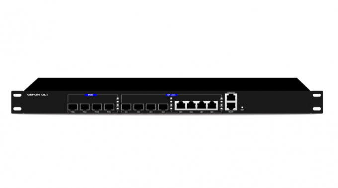 OLT 4の港8 GE GPON EPONのアップリンクの港1のコンソール ポート1管理港19インチ