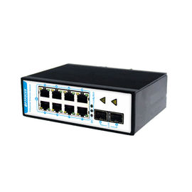 Broadcast Storm Controlled Industrial Ethernet Switch Redundant Dual DC Power Inputs