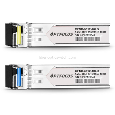 OPTFOCUS MANUFACTORY 1.25G  SFP Optical Transceiver  OFSB-5312-40LD BI-BD SM SC 40KM 1550/1310NM SFP Optical Transceiver