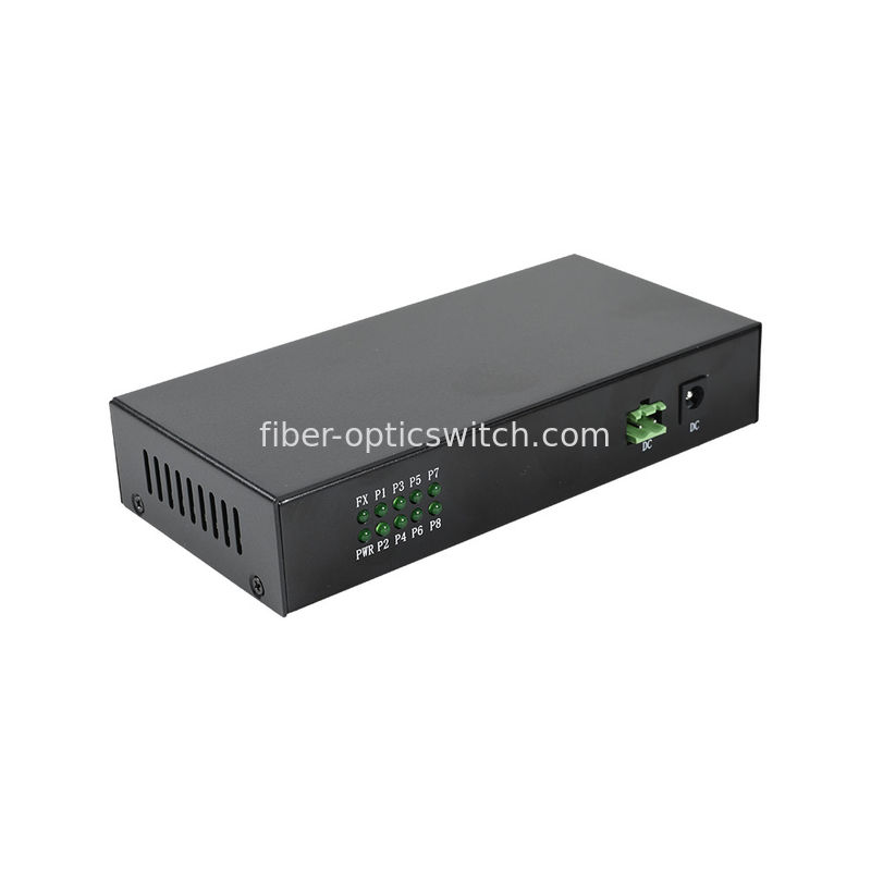 8 Port 1000M FTTH Network Switch DC12V TX1310nm Rx1550nm